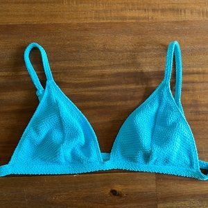 L.A Hearts by Pacsun Bikini top - Pool Blue color~ scrunch fabric
